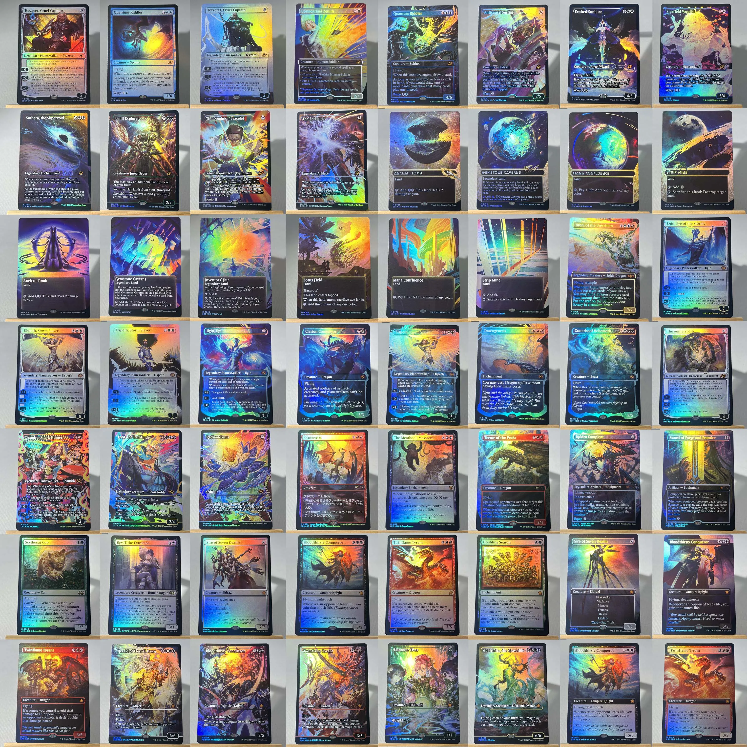 Whole Set TCG Cards for Home Play Proxy magical power9 beta fetch lands VMA dual  shock land The One Ring gathering Sol Ring thumbnail 2