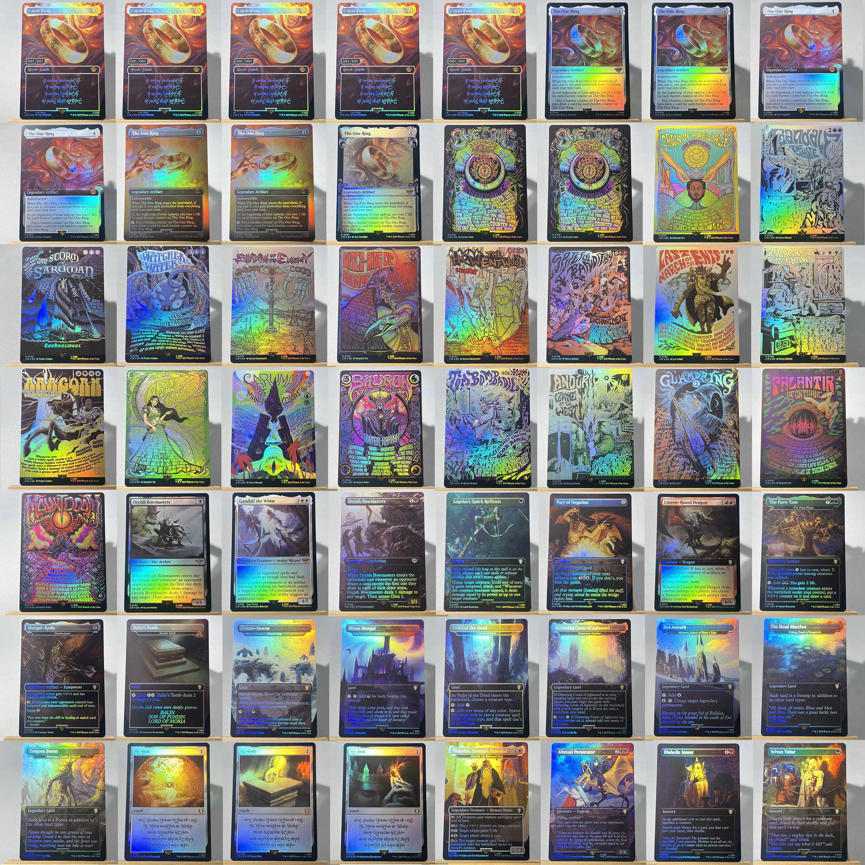 Whole Set TCG Cards for Home Play Proxy magical power9 beta fetch lands VMA dual  shock land The One Ring gathering Sol Ring thumbnail 6
