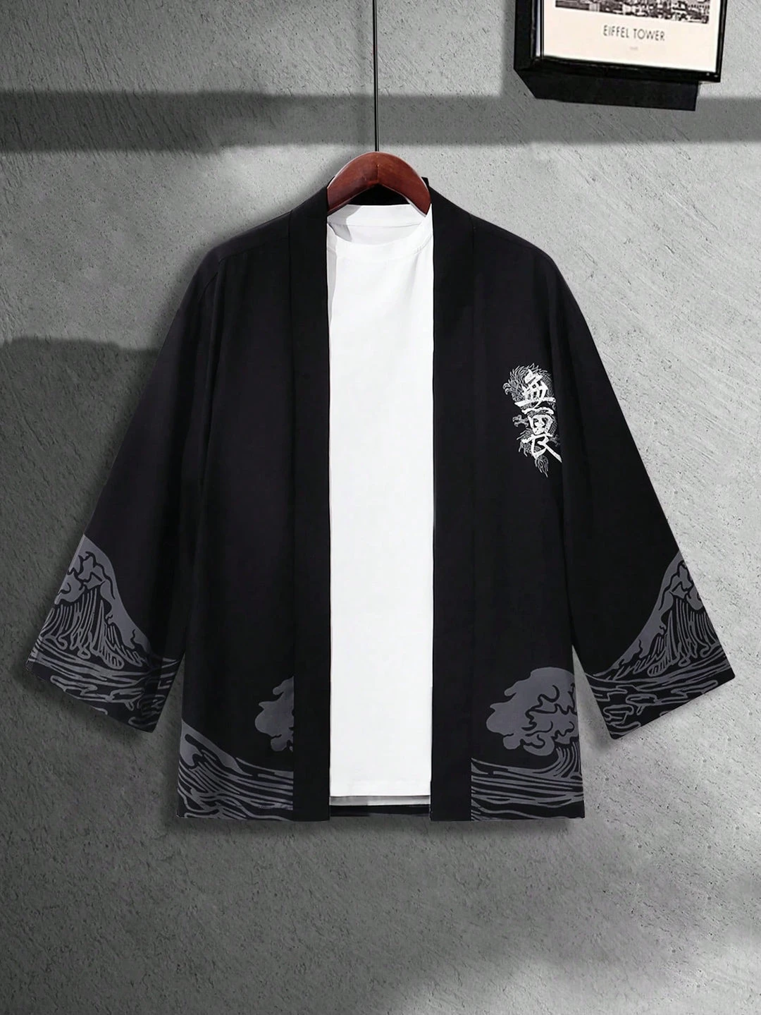 RANMARU KIMONO Men's Summer Short-sleeved Printed Shirt Shirt Fashion National Trend Harajuku Retro Cardigan and Clothing thumbnail 5