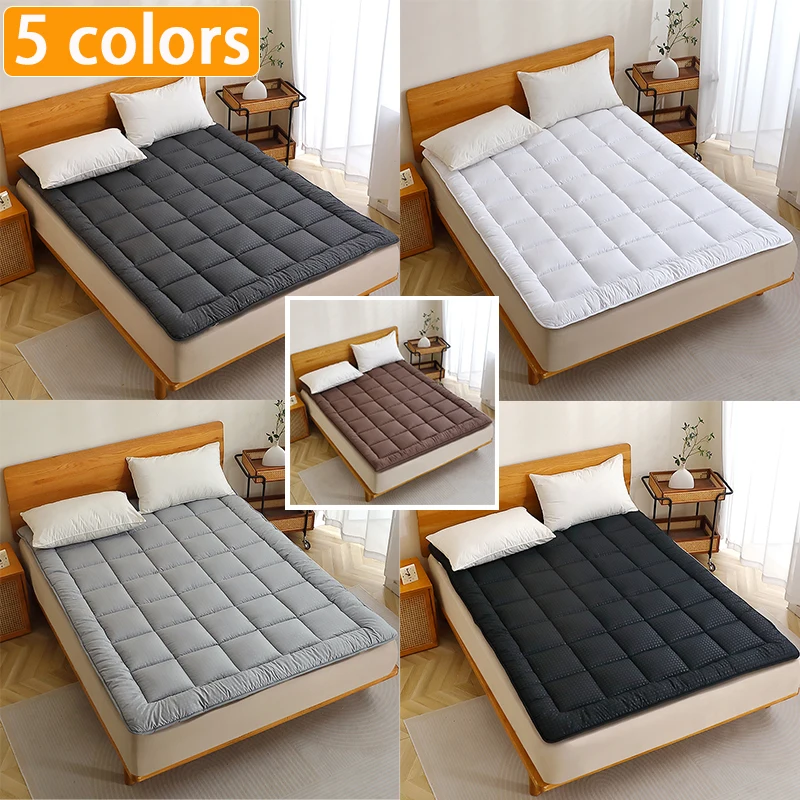 152x203cm 160x200cm 180x200cm Quilted Mattress Pad with Lacing thumbnail 2