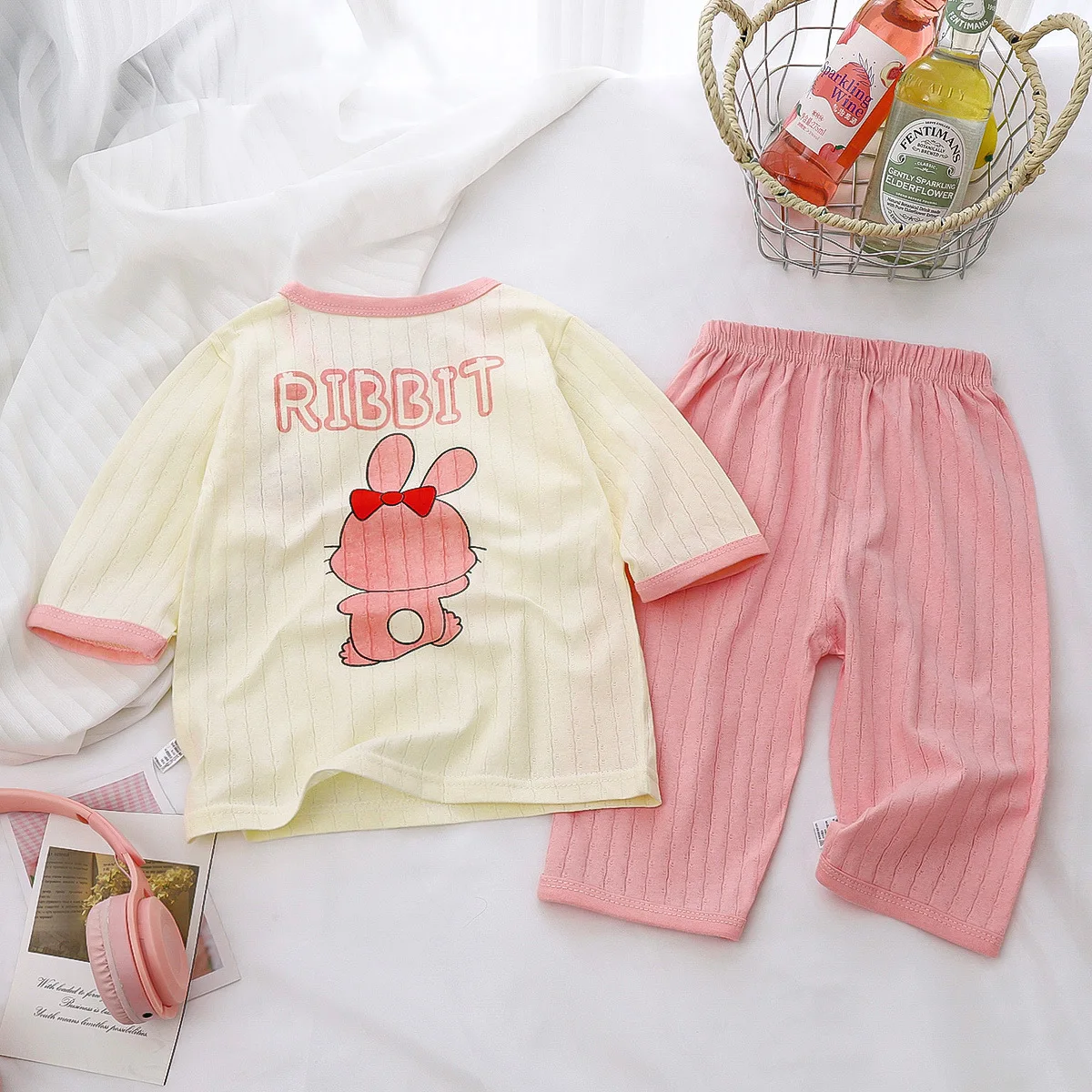 Baby Pajamas Sets Cotton Child Pajamas Toddler Long Sleeve Baby Nightwear Pyjamas Kids Cartoon Homewear Clothes  Baby Girl