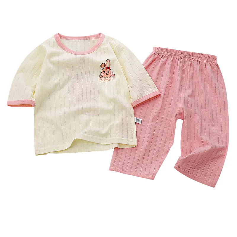 Baby Pajamas Sets Cotton Child Pajamas Toddler Long Sleeve Baby Nightwear Pyjamas Kids Cartoon Homewear Clothes  Baby Girl thumbnail 5
