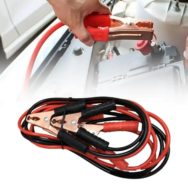 Jumper Cables for Truck Booster Jumping Cables Heavy Duty Booster Safe Jumper Battery Cables for Commercial Vehicles SUVs thumbnail 2