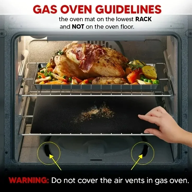 2pcs Reusable Protector Mat Heat Resistant Grill Mats Non-Stick BBQ Grill Mat Baking Mat Barbecue Tools Kitchen Bakeware thumbnail 3