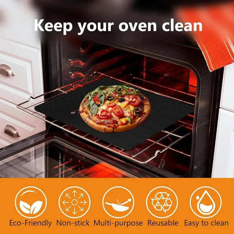2pcs Reusable Protector Mat Heat Resistant Grill Mats Non-Stick BBQ Grill Mat Baking Mat Barbecue Tools Kitchen Bakeware thumbnail 4