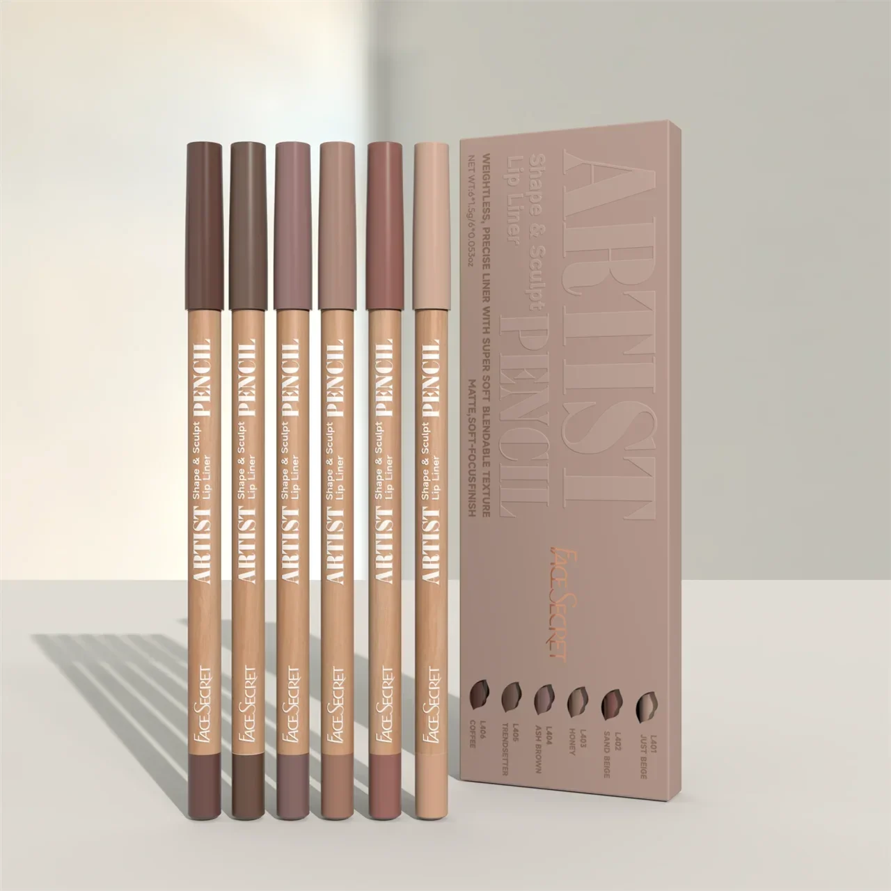 6pcs/set Lip Liner Pen 6 Colors Waterproof And Sweat-proof Not Easy To Fade Non-stick Cup Nude Lipstick Pencil SET thumbnail 2