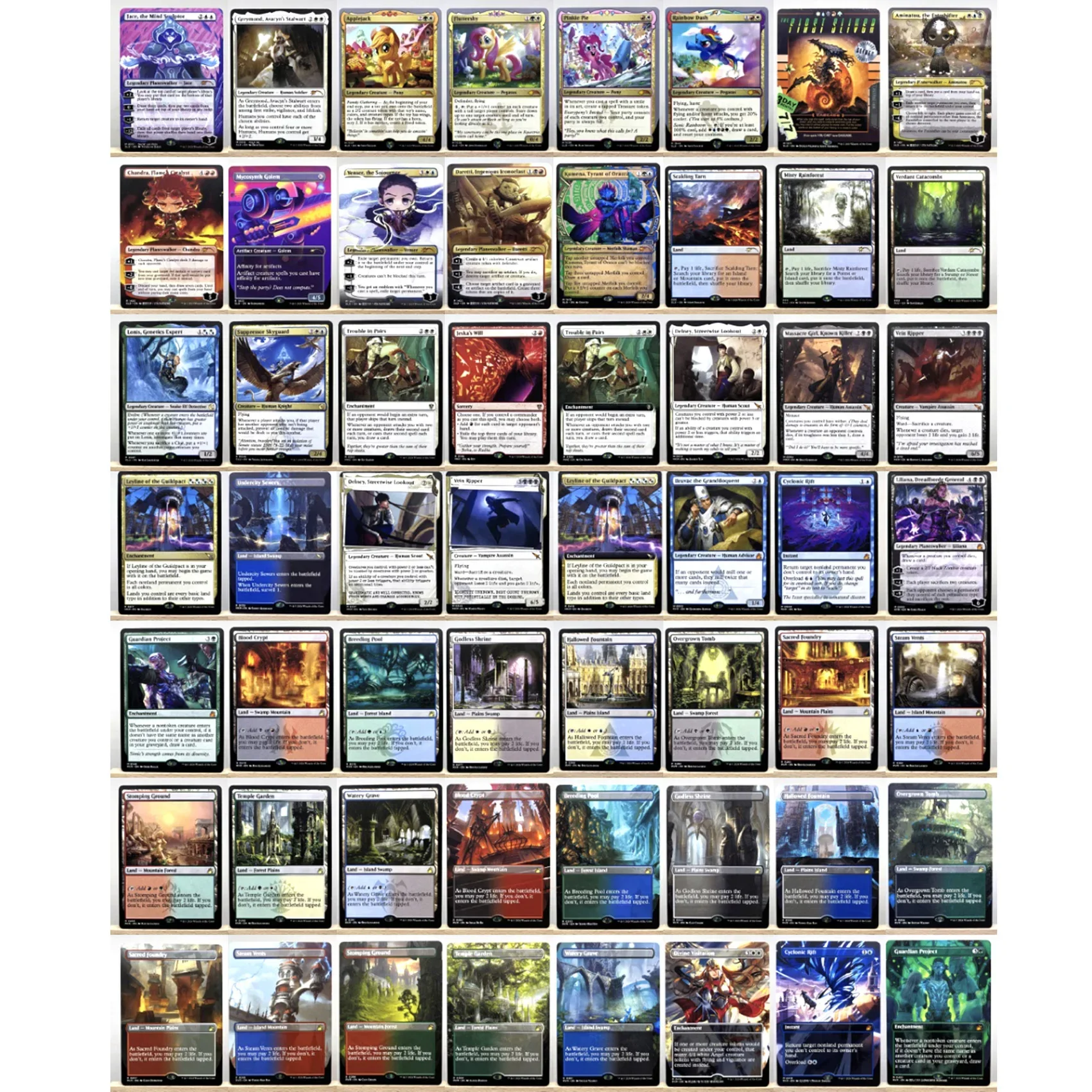 RVR HOLO3-02 TCG Cards for Home Play magical Proxy shock land RVRCrypt the Pool Godless Shrine Hallowed Fountain gather thumbnail 2