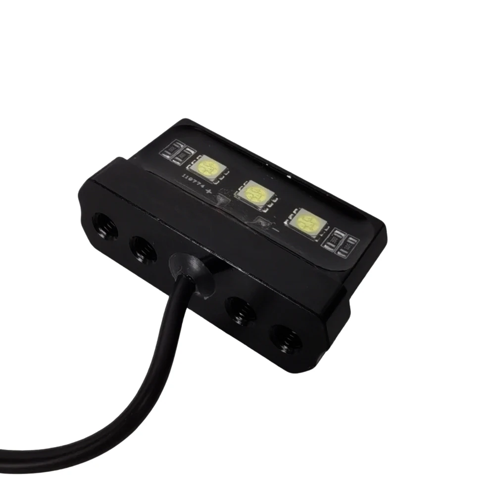 1pcs Motorcycle License Plate Light LED Mini 12V CNC Aluminum Alloy Rear Tail Motorbike Light for License Plate thumbnail 4