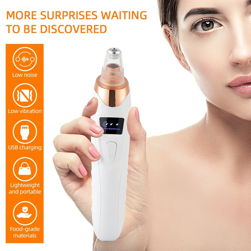 Nose Blackhead Remover Face Cleansing Beauty Machine Facial Suction Cleaner Pimple Dead Skin Remover Extractor Skin Care Tools thumbnail 2