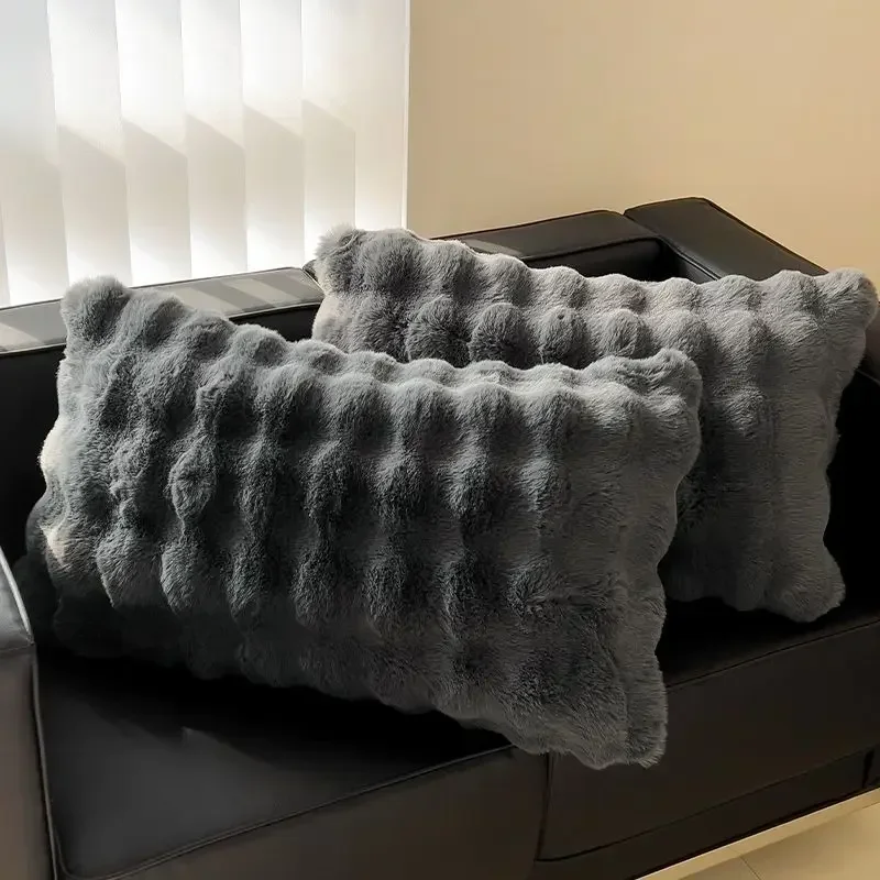 Winter Padded and Thickened 1pcs Pillowcases Home Textiles 48x74cm Solid Color High-grade 1 Pillow covers Home Decoration thumbnail 2