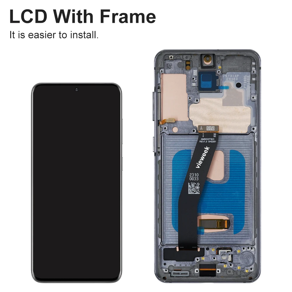 Super AMOLED S20 Display Screen Replacement for Samsung Galaxy S20 SM-G980 SM-G981 LCD Display Touch Screen Digitizer with Frame thumbnail 4