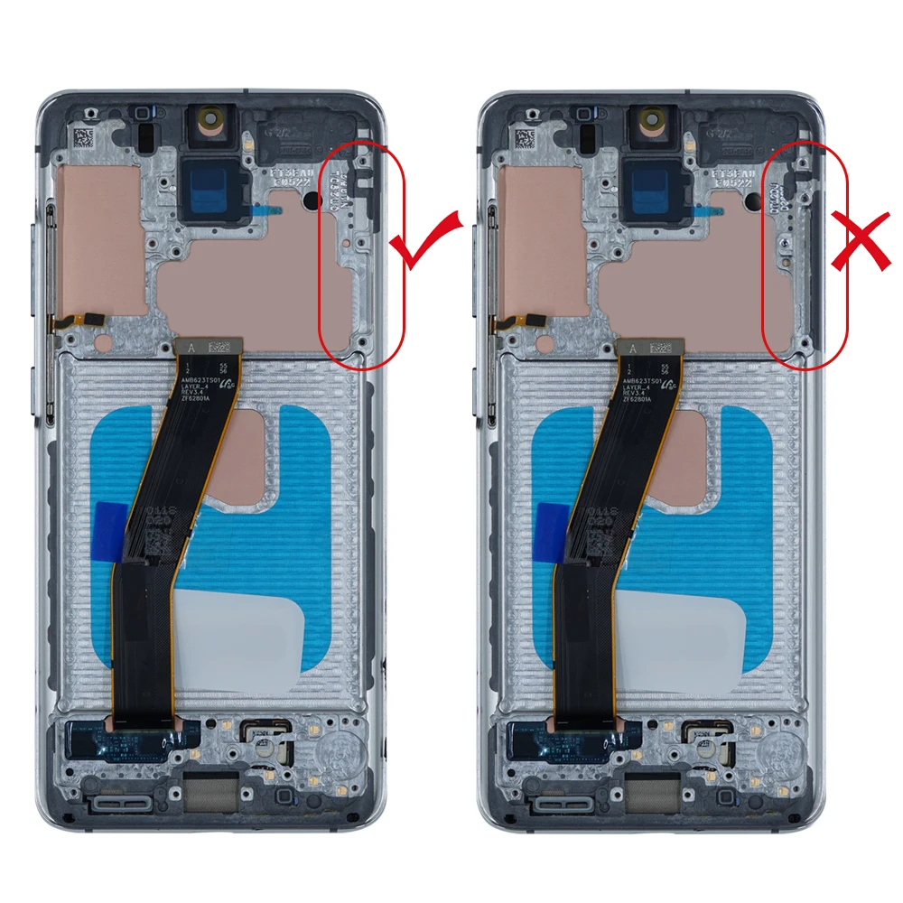 Super AMOLED S20 Display Screen Replacement for Samsung Galaxy S20 SM-G980 SM-G981 LCD Display Touch Screen Digitizer with Frame thumbnail 6