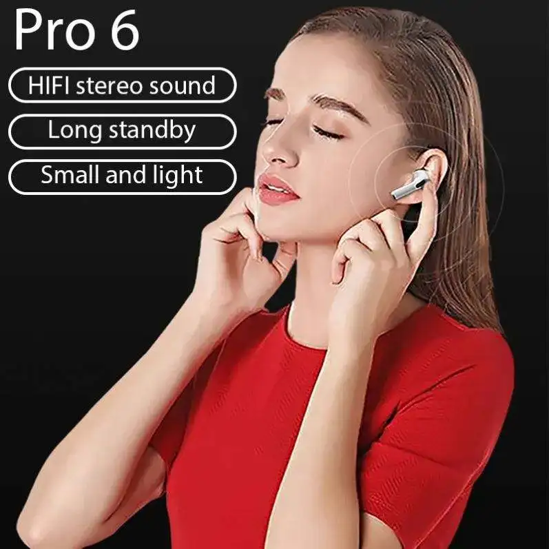 Original For BOSEbye Air Pro 6 Earphone TWS 9D HIFI Headset Bluetooth Music Earbuds For IPhone Android Wireless Pods Headphones thumbnail 4