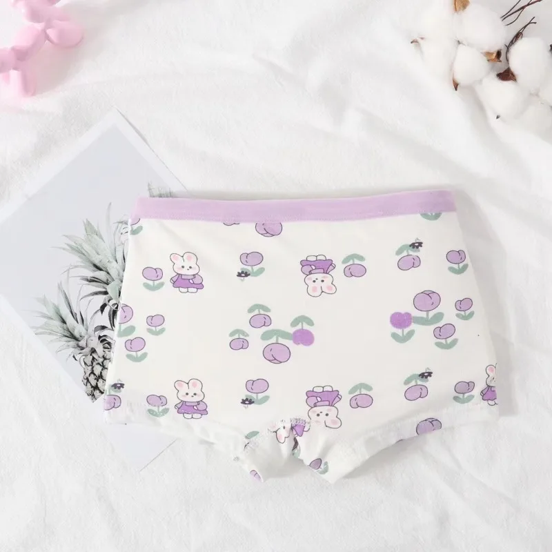 New Children's Cotton Panties Girls Panties Baby Flat Pants Cotton Small Middle and Large Children Girls Underwear Boxer Shorts thumbnail 3