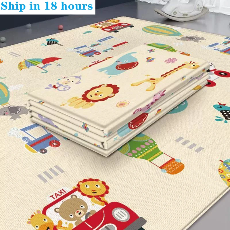 Non-Toxic Foldable Baby Play Mat Educational Children's Carpet in The Nursery Climbing Pad Kids Rug Activitys Games Toys 180*100