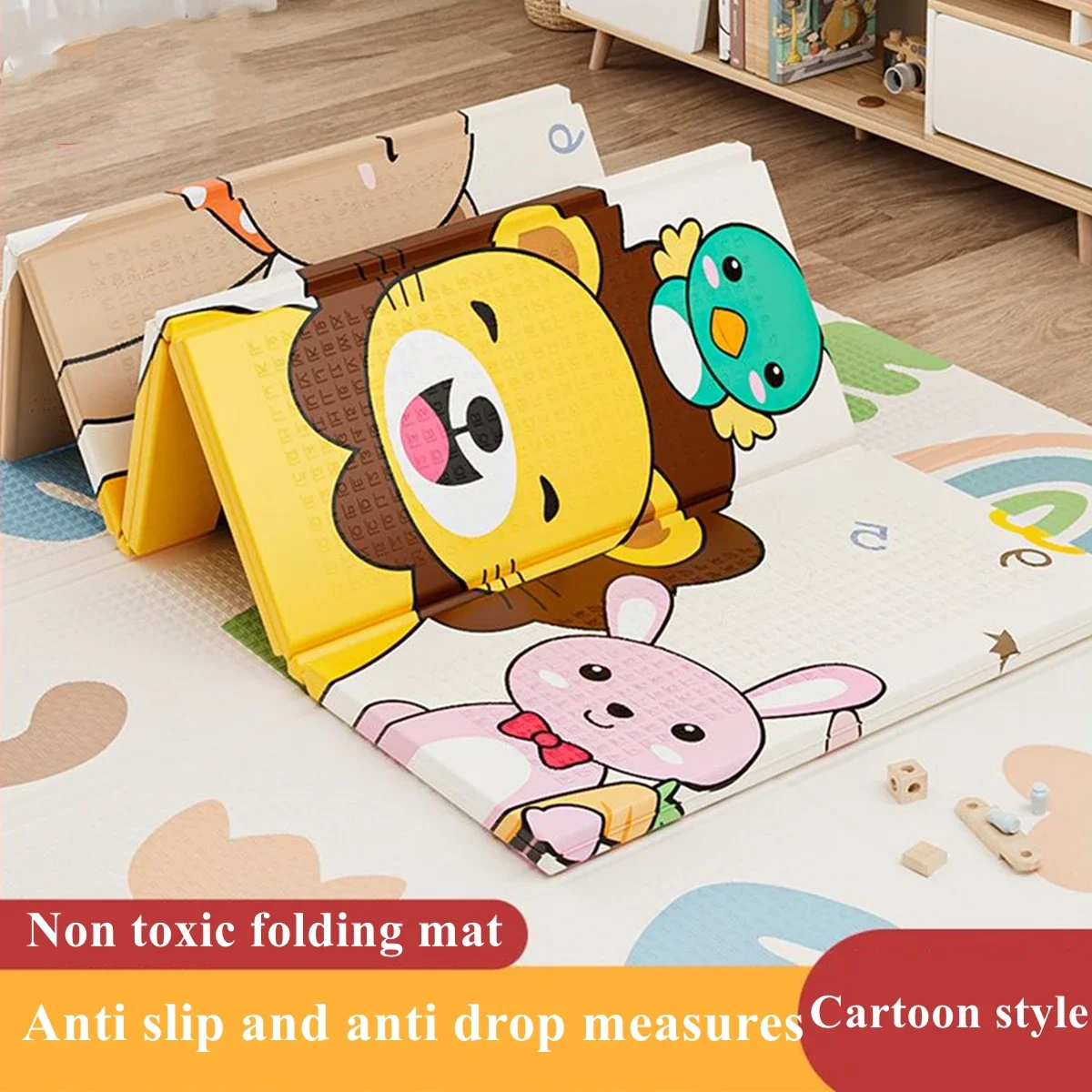Non-Toxic Foldable Baby Play Mat Educational Children's Carpet in The Nursery Climbing Pad Kids Rug Activitys Games Toys 180*100 thumbnail 3