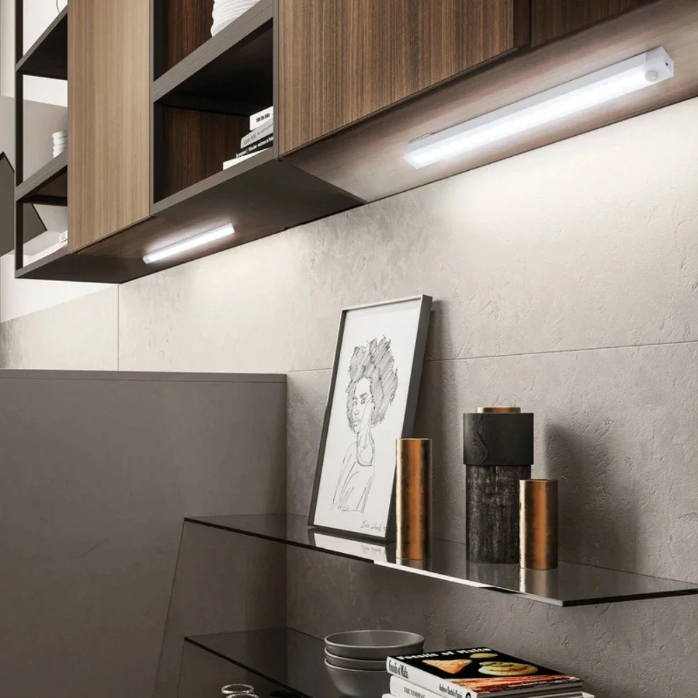 Kitchen Usb Rechargeable Led Lamp LED Night Light With Motion Sensor Cupboard for Cabinets Home and Decoration Lights Wardrobe thumbnail 6