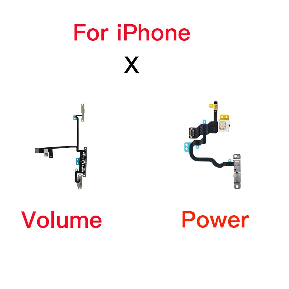 Inner Parts For iPhone X Front Camera Ear Speaker Power Volume Charing Flex Cable Loud Speaker WiFi With All Screws Replacement thumbnail 4