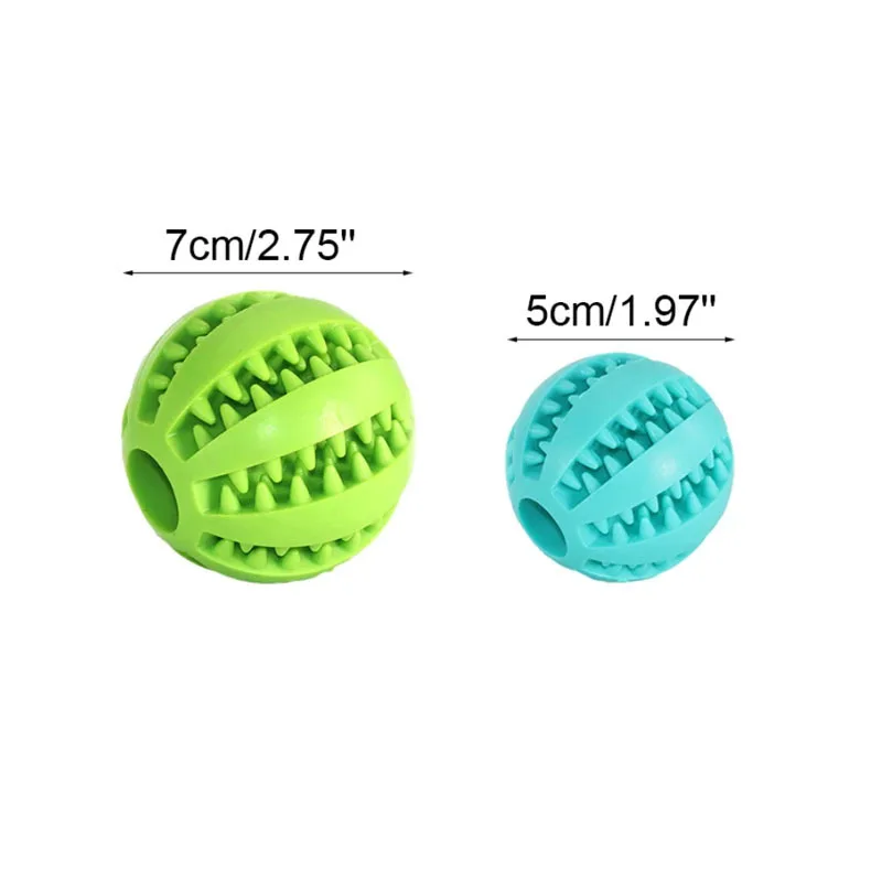 Dog Toy Ball Interactive Rubber Balls Puppy Chewing Toys Pet Tooth Cleaning Ball Cats Pets Food Treat Feeder Silicone Balls Toy thumbnail 6