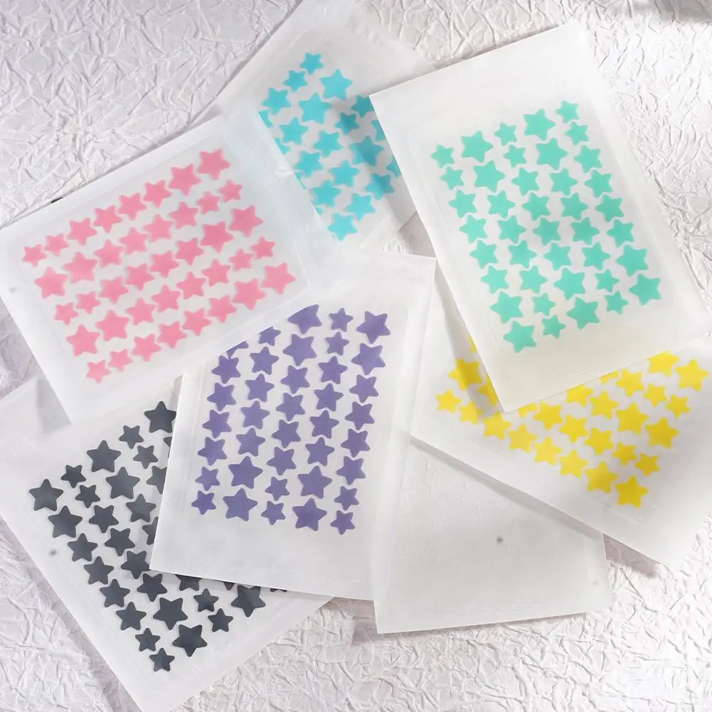 Colorful Star Shaped PE Pimple Patches Acne Cover Invisible Removal Skin Care Stickers Face Spot Concealer Beauty Makeup Tools thumbnail 3