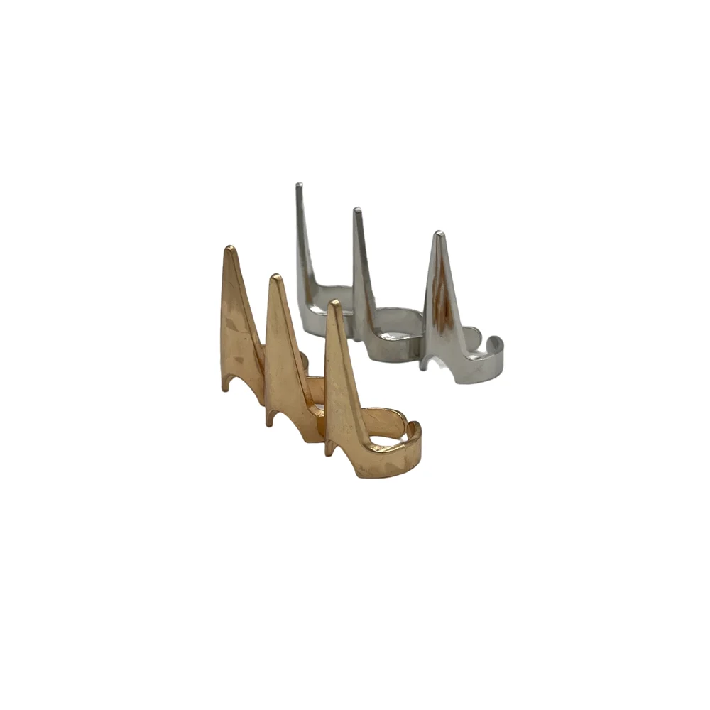 Professional 3.2cm Hair Parting Extension Sectioning Rings Steel Finger Braiding Pick Tool for Durable Dreadlocks And Wig Stylin thumbnail 2