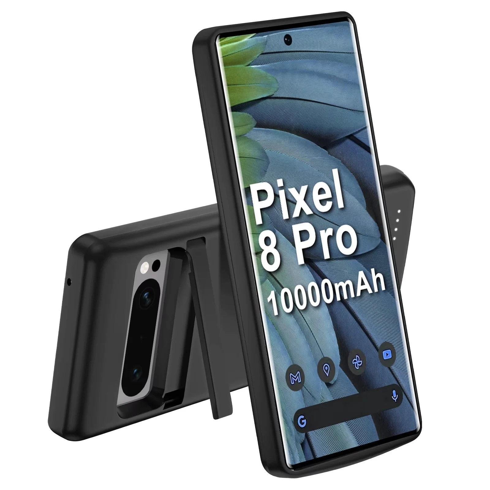 For Google Pixel 8 Pro 7 6 Pro Wireless Battery Charger Case Power Case Battery Pack Power Bank 10000mAh Wireless Charging Cover thumbnail 2