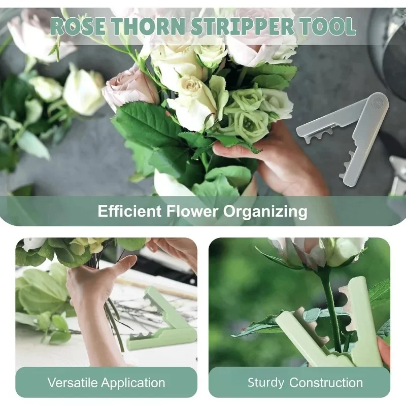 1/3/5/10PCS Rose Thorn Remover Flower Thorn Stem Leaf Stripper Rose Pincers Portable Florist Gardening Tools Bonsai Tools thumbnail 4