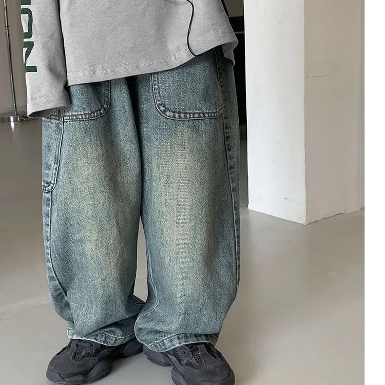 Spring Autumn Toddler Boys Denim Pants Cotton Animepattern Babys Boys Jeans Casual Loose Elastic Waist Trousers For Children Boy thumbnail 2