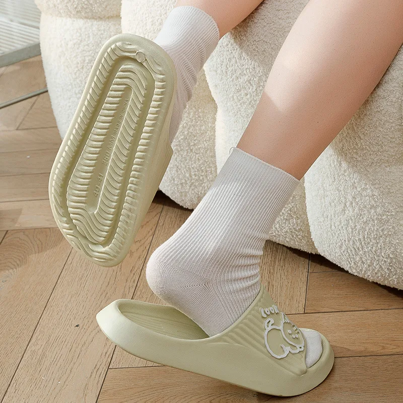 Fashion Cat Women Men Slippers Indoor Cute Cartoon Unisex Slides Bathroom No-Slip Light Sandals Family Soft Lovely Home Shoes thumbnail 5