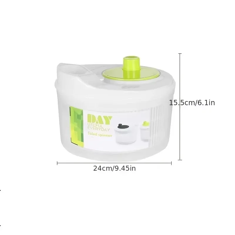 Salad Spinner Lettuce Greens Washer Dryer Drainer Crisper Strainer for Washing Drying Leafy Vegetables Kitchen Tools thumbnail 6