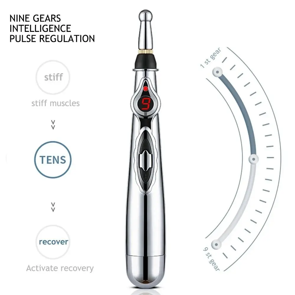 2/3/5 Heads Electronic Acupuncture Pen Safe Acupuncture Electric Massage Pen 9th Gear Meridian Energy Meridian Pen Neck