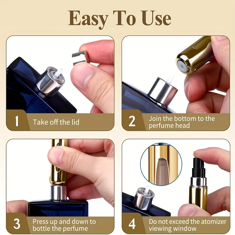 Mini Refillable Perfume Atomizer Aluminum, Travel Perfume Atomizer 5ml, Portable Perfume Dispenser, Refillable Perfume Case Rugg thumbnail 5