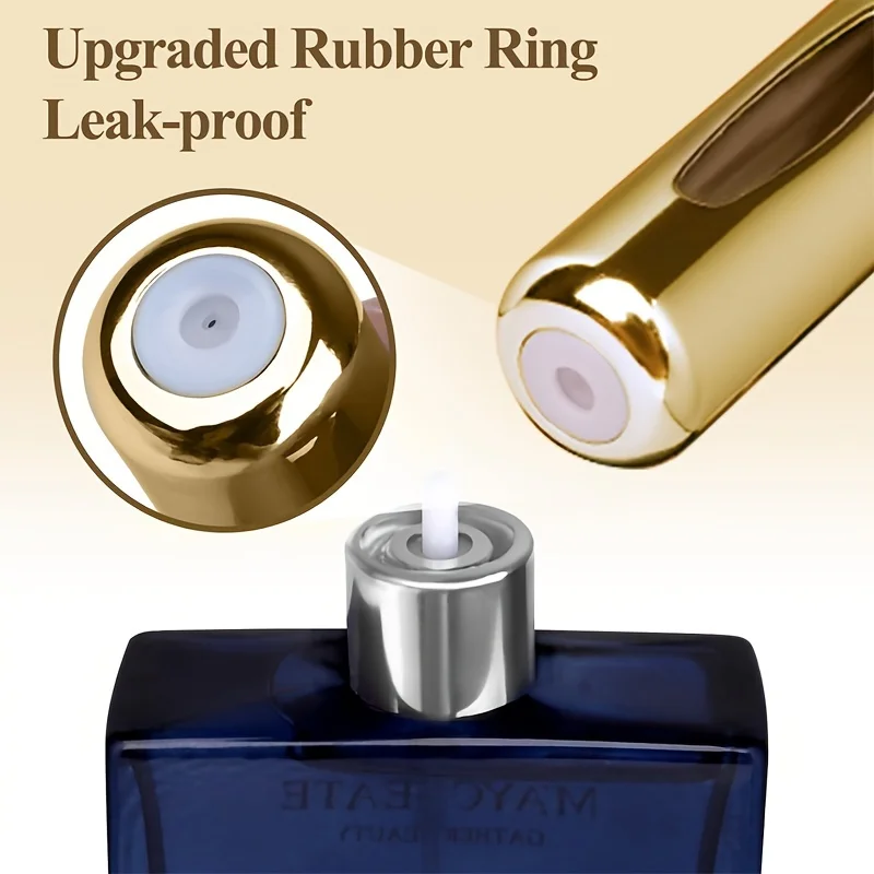 Mini Refillable Perfume Atomizer Aluminum, Travel Perfume Atomizer 5ml, Portable Perfume Dispenser, Refillable Perfume Case Rugg thumbnail 3
