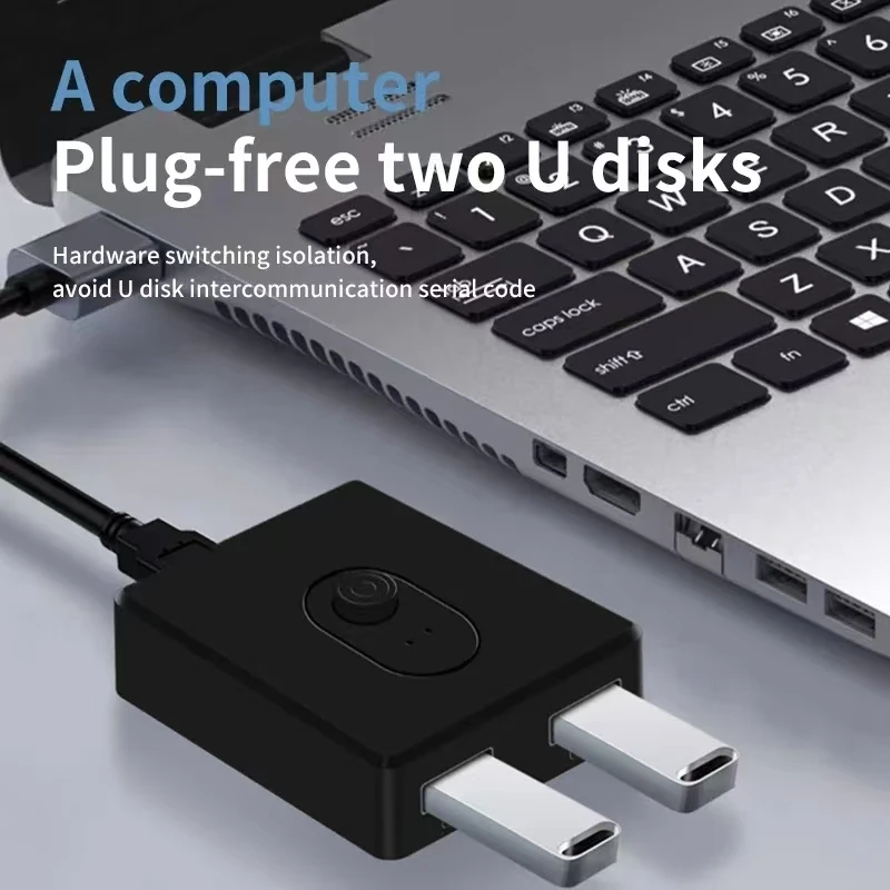USB2.0 Switch 1x2/2x1 USB Hub Bidirectional USB3.0 Switcher USB2.0 Extender Shared Controller for PC Keyboard Mouse Printer ﻿ thumbnail 4