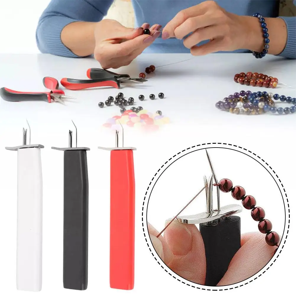 Decorative Safety Knots For DIY Jewelry Pearl Beading Tool Bead Knotting Craft Jewelry Bracelet Helper Tool Silk Thread T3B7 thumbnail 2