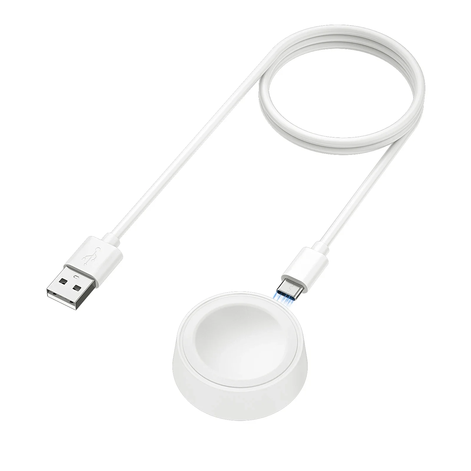 Magnetic Wireless Charger For 7/6/5/4 40/44mm Charging Dock For Galaxy Watch 4/6 Classic 42/46mm 43/47mm Single Head No Cable thumbnail 2