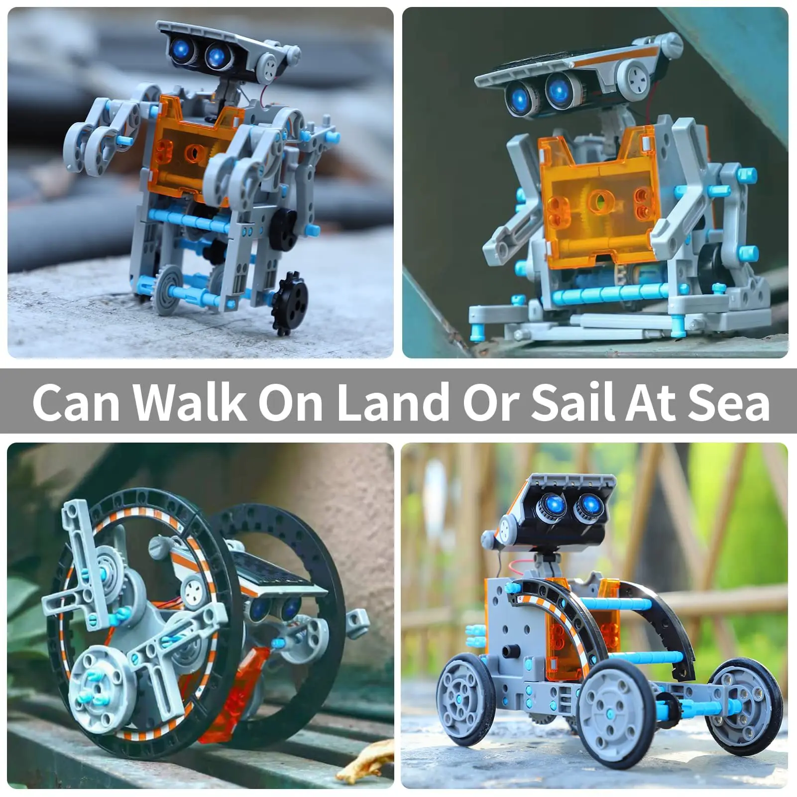 Scientific Experiment 12 in 1 Solar Robot Lunar Exploration Fleet Children's Indoor Interactive Model Assembly Toy thumbnail 6
