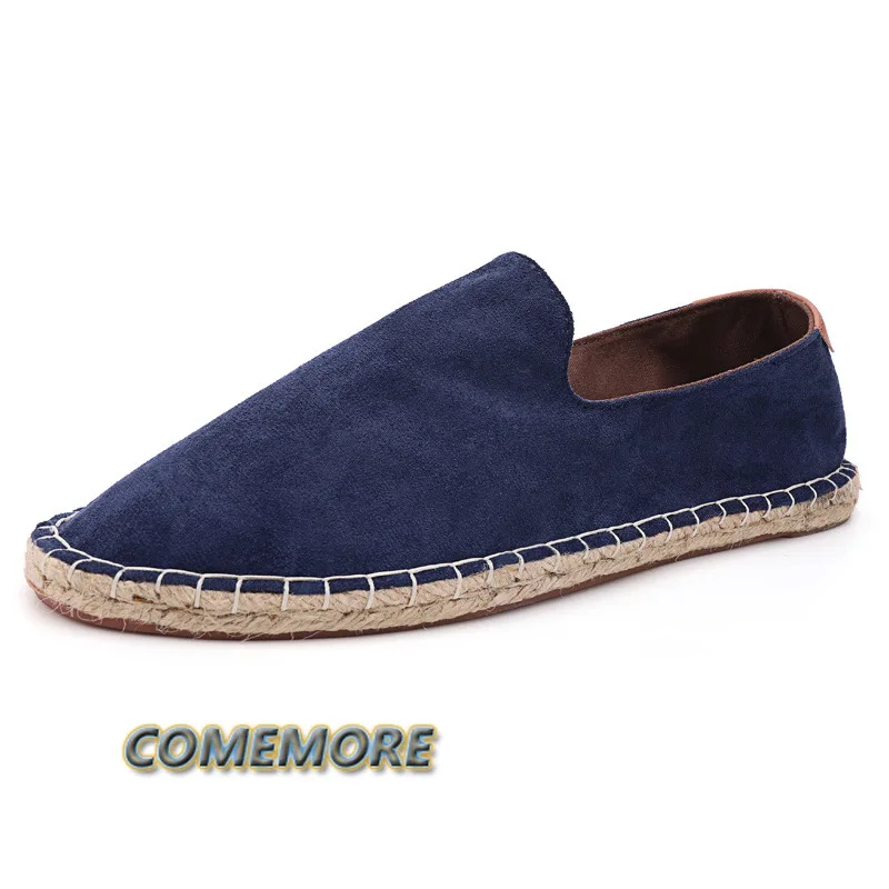 Espadrilles for Man 2025 Spring Autumn New Linen Men's Classic Casual Shoes Handmade Loafer Footwear Fashion Flat Big Size 46 47 thumbnail 3