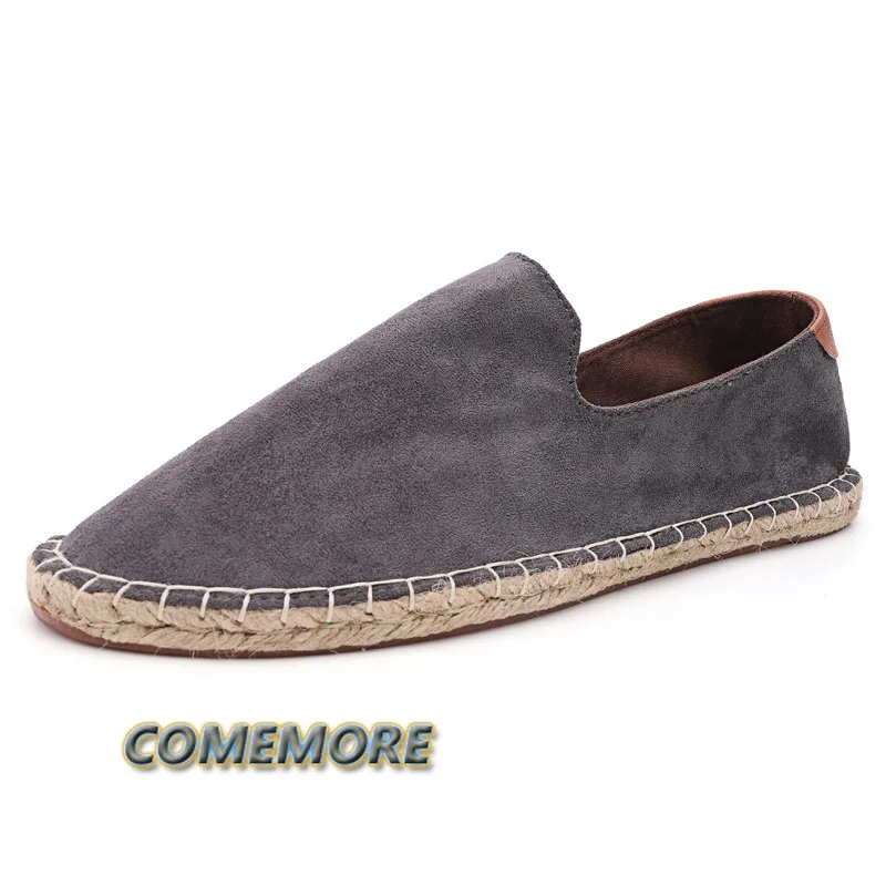Espadrilles for Man 2025 Spring Autumn New Linen Men's Classic Casual Shoes Handmade Loafer Footwear Fashion Flat Big Size 46 47 thumbnail 5