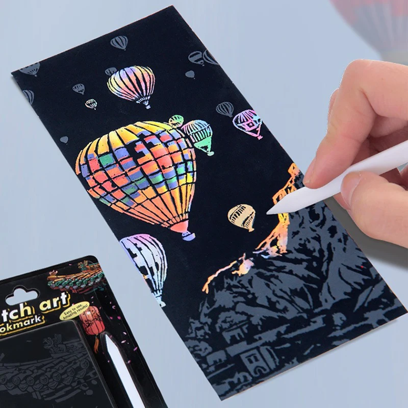 12 Pcs/Set DIY Scratch Painting World Famous Architectural Night Scenery Scraping Painting Manual Scratch Drawing Toys thumbnail 3