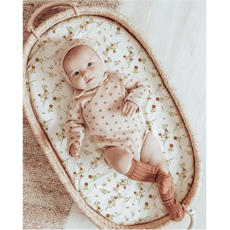 Baby Bed Fitted Sheet Mattress Protectors Cover Plain Color Protective Sleeve for Boy Girls Toddlers Essential Stuff thumbnail 4