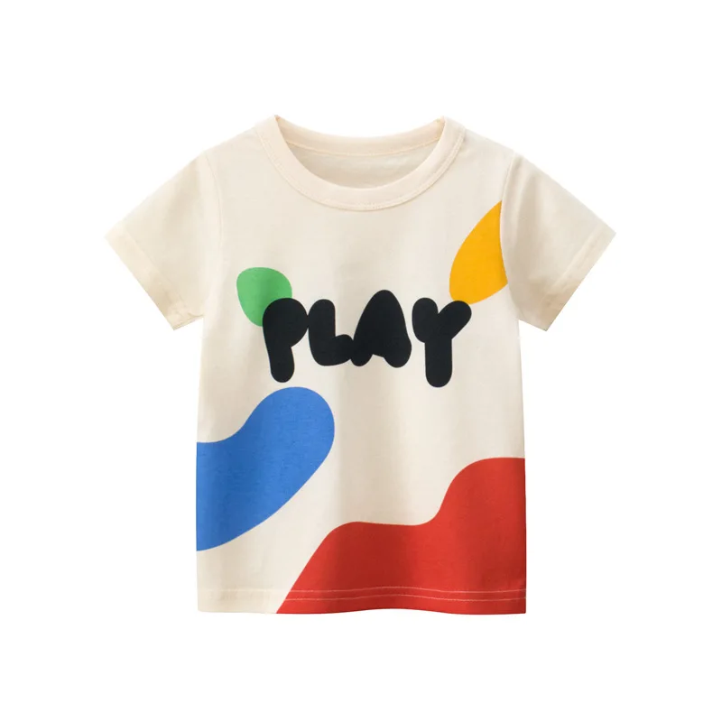 2025 Summer 2-8 Years Kids Girl Shorts Sleeve T-shirts Printed Little Girl Top Baby Girl T Shirts Children Toddler Girl Clothes thumbnail 4
