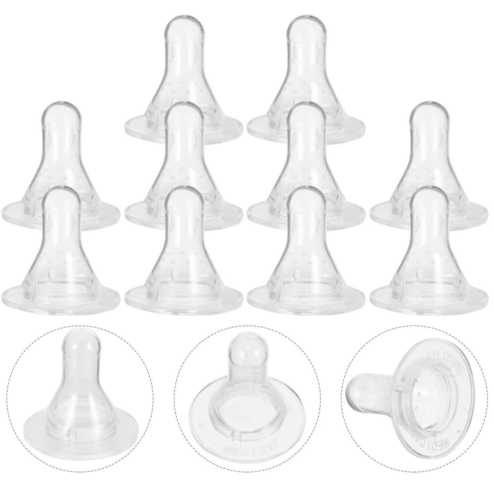 10 Pcs Thickened Silicone Lamb Feeding Nipples Durable Wear Resistant Nursing Bottle Pacifiers For Goat Calf Animal Farm Supply thumbnail 6