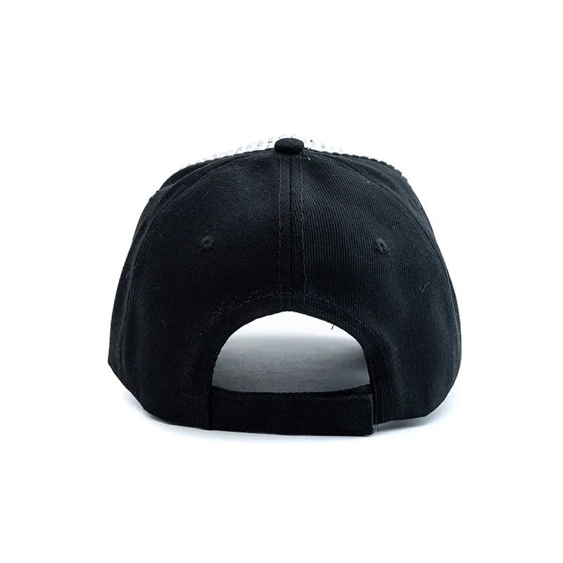 New Fashion Women Diamond Inlay Cap Spring Summer Hip Hop Kpop Dance Baseball Caps Simple Plain Party Street Hat thumbnail 5