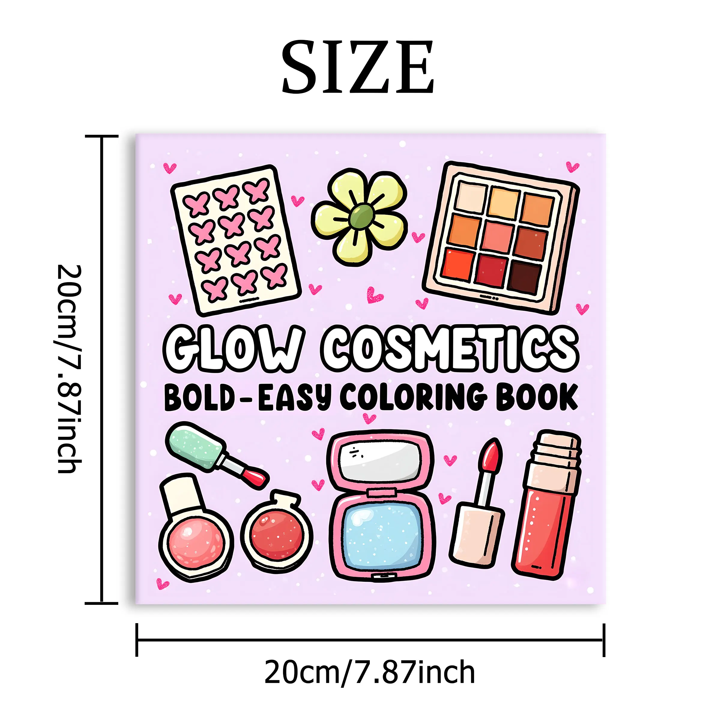 COSMETICS PATTERNS bold-easy Coloring Book for Adults Cute Drawing Book Perfect Gift for Party and Birthday thumbnail 2