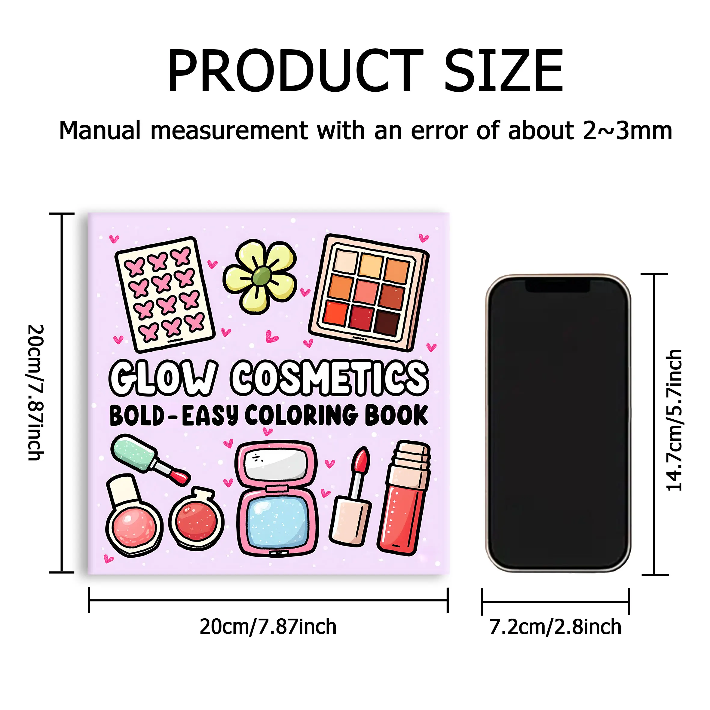 COSMETICS PATTERNS bold-easy Coloring Book for Adults Cute Drawing Book Perfect Gift for Party and Birthday thumbnail 3