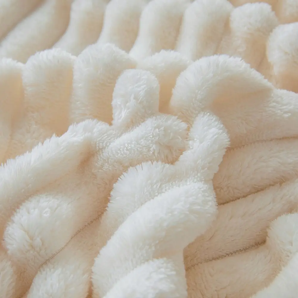 Ultra Soft Fleece Bed Throw Blankets for Lunch Rest Double Sided Warm Blanket Skin-Friendly Warm Conditioning Quilt Breathable thumbnail 4
