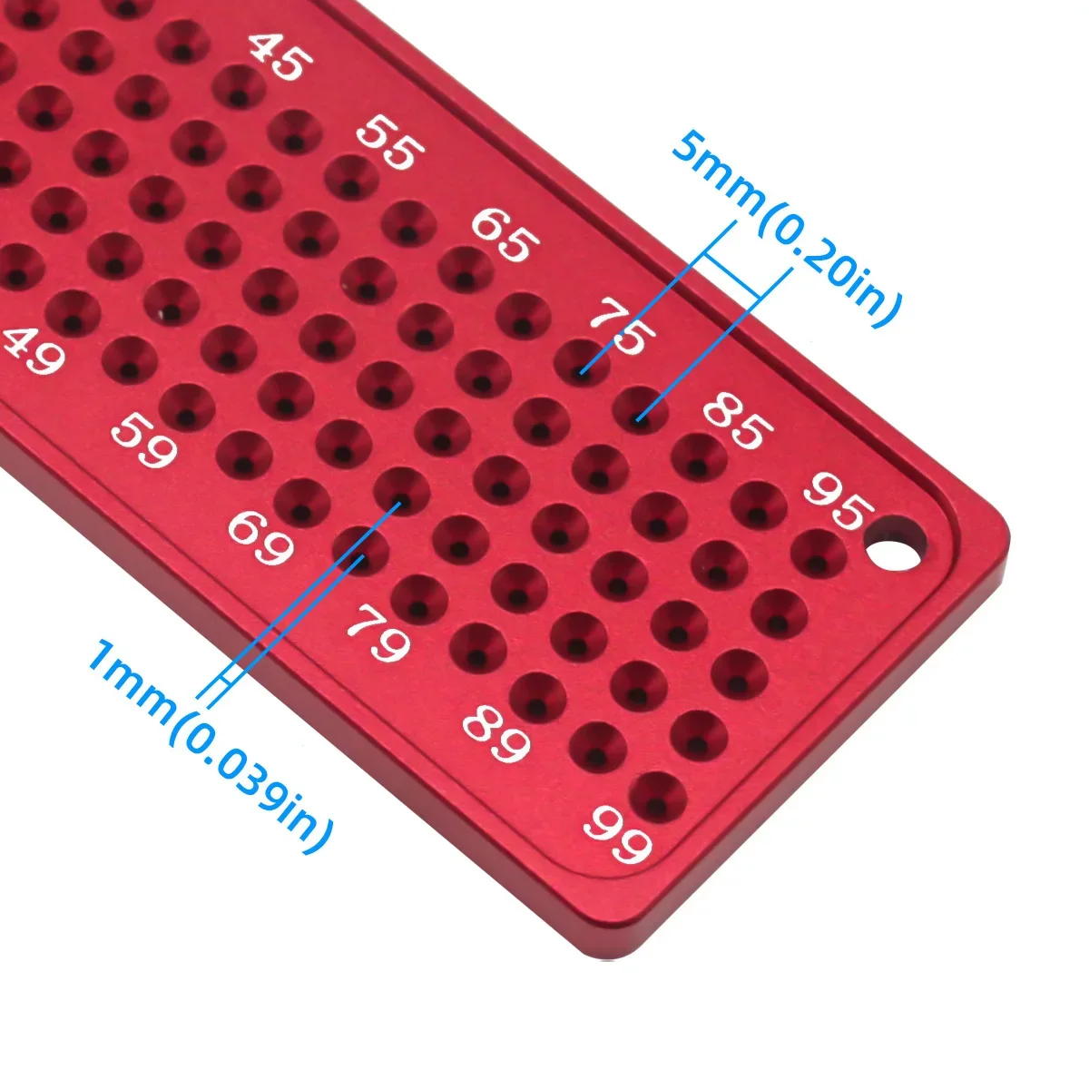 Woodworking Scribe Metric Inch T-Square Scribing Aluminum Alloy Pocket Ruler Hole Marking Gauge T-type Line Drawing DIY Tools thumbnail 5
