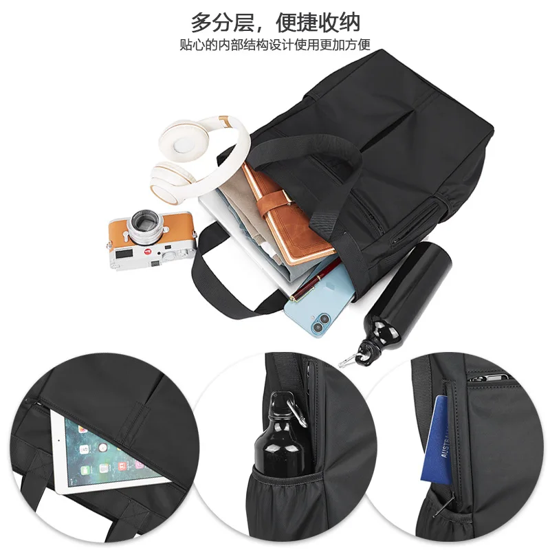 Practical Men's Shoulder Bag, Large Capacity Stylish Business Crossbody Bag, Lightweight Waterproof Bag for Daily Commute thumbnail 4