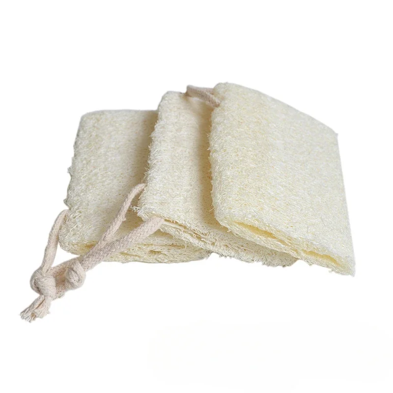 Natural Loofah Sponge round Brush for Bath And Dish Cleaning - Scrubbing Bath Brush for Dishwashing And Bathing Accessory thumbnail 4